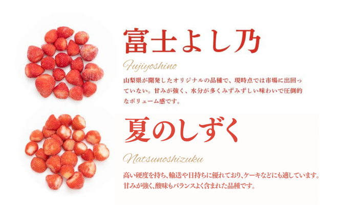 冷凍いちご 5袋詰合せセット BB020（山梨県都留市） | ふるさと