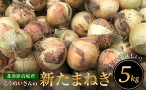 【新たまねぎ】こうめいさんの玉葱5kg【発送時期：2026年4月下旬～6月上旬頃】　[玉ねぎ 産地直送 玉ねぎ]