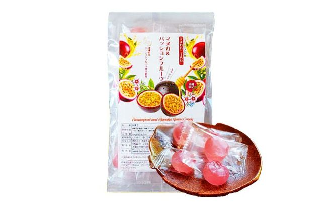 マヌカ＆パッションフルーツキャンディ 100g あめ 飴 個包装 ギフト おやつ 沖縄市 / 株式会社Honey Fusion[BCDB004]