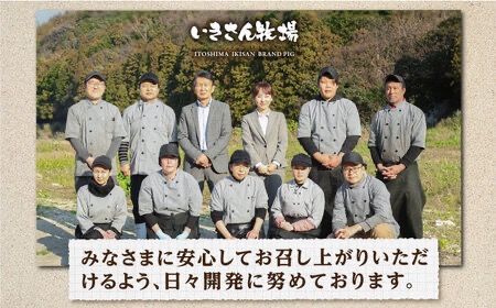 【全3回定期便】焼くだけ定番おかず！一貴山豚 生姜焼き 4パック 糸島市 / いきさん牧場 [AGB016] 生姜焼き 冷凍 焼くだけ 子供 豚肉 福岡 ブランド豚 豚肉