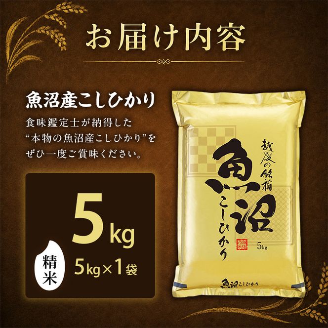 【令和8年産 先行予約】「3カ月定期便」食味鑑定士厳選！魚沼産こしひかり 5kg×3回 白米 米 コシヒカリ 定期 新潟県 十日町市