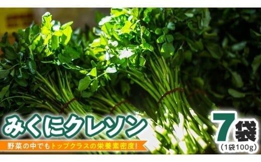 みくにクレソン100g×7袋 美容 健康 野菜 スーパーフード クレソン [CY002ci]