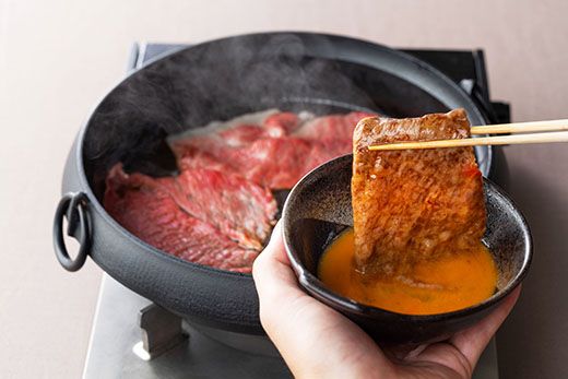 【カネ吉山本】近江牛【錦】すき焼き4種2段重【Y157W】