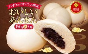 ハイウェイオアシス限定 あんまん 5個 つぶあん あんこ 餡子 中華まん ホットスナック 北海道産小豆 小豆 