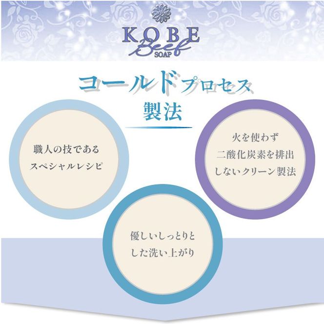 無添加神戸ビーフ化粧ソープ「海の澪・薔薇の艶」【2401P07309】