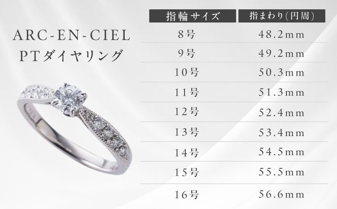 TUC0016-1 【高島屋選定品】プラチナダイヤモンド リング 中石ダイヤ 0.5ct D SI2 EX (GIA)【鑑別書付き ARC-EN-CIEL (アルカンシェル) ジュエリー プレゼント ギフト ファッション アクセサリー 贈り物 贈答 お祝い 記念日】 