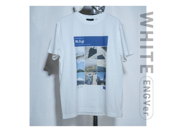 【 選べる デザイン / サイズ 】Tシャツ 半袖  WHITE 日本語版 / 英語版 【サイズ M / L】 綿100％ 「 OvO I`m Not AI Tee 」 ユニセックス ファッション 白 ホワイト 富士山 日用品 山梨 富士吉田