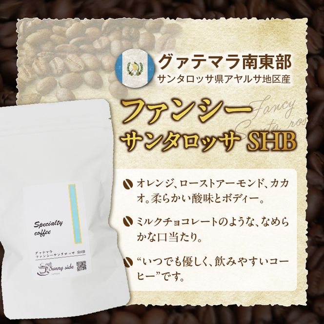 【こだわりの贅沢コーヒー】「Sunny side」の自家焙煎珈琲スペシャルティ珈琲飲み比べセット（300g） ［137S21］ こだわりの贅沢コーヒー Sunny side 自家焙煎珈琲 スペシャルティ珈琲 飲み比べセット 300g 選べる 豆 粉 自家焙煎 本格珈琲 詰合せ 厳選 高品質 アラビカ種 コーヒー豆 ブラジル コロンビア グァテマラ 愛知県 小牧市 送料無料