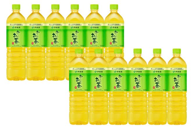 《定期便2ヶ月》お～いお茶 緑茶 伊藤園 ＜1L×12本＞【1ケース】|10_itn-331202