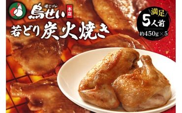 鳥せい本店の若どり炭火焼き 満足5人前_S004-0005