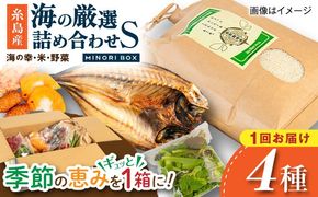 【年内発送】糸島産 魚 米 野菜 果物 厳選詰め合わせ MINORI BOX Sサイズ 糸島市 / emma.Inc / 米 魚 野菜 詰め合わせ[AOP019]