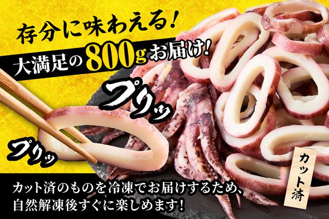 【蒸しイカリング カラシ酢味噌付き 約100g×8P 合計約800g】冷凍 イカリング イカ 烏賊 いか げそ ゲソ 魚介 フライ 揚げ物 パエリア パスタ お手軽 カレー カルパッチョ サラダ 海鮮 ボイル シーフードミックス バーベキュー 焼肉 鉄板焼き BBQ キャンプ ふるさと納税 おすすめ 返礼品 人気 国産 兵庫県 香美町 香住 モリタ食品 12000円 モリタ食品 10-24