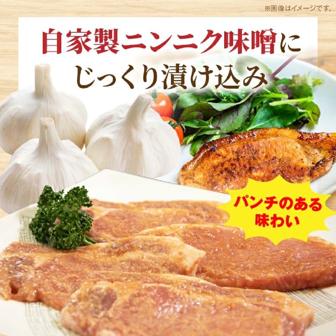 【宮崎県産ブランドポーク】濃厚ニンニク味噌漬けトンテキ 500g