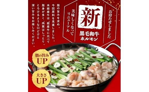 国産黒毛和牛ホルモン もつ鍋セット(2～3人前) p9-042