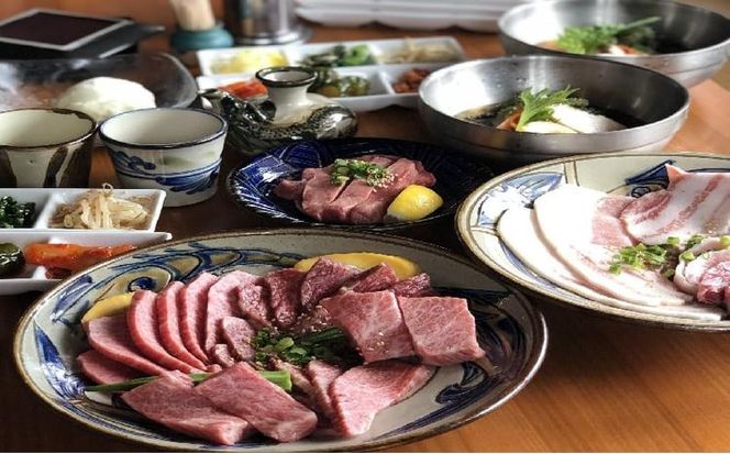 琉球焼肉NAKAMA　県産和牛＆金アグー豚　琉球食べつくしコース　2名様お食事券
