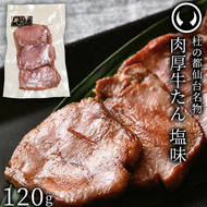 牛肉 牛タン 厚切り TVで紹介 モニタリング モンドセレクション 2024 金賞受賞 杜の都 仙台 名物 熟成 肉厚 牛たん 塩味 120g