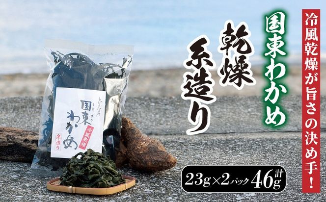 冷風乾燥が旨さの決め手！国東わかめ「乾燥糸造り」46g（23g×2袋）_0079N-1