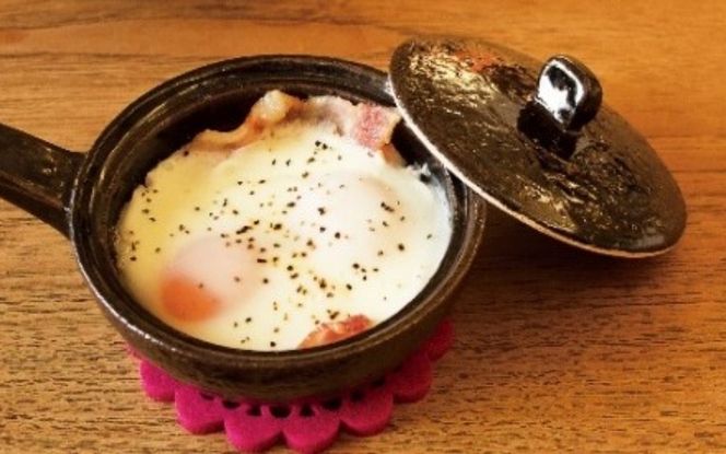 ホワイト：伊賀焼 エッグベーカー（小） ngtn0040-1