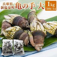 【ふるさと納税】亀の手 大サイズ 500g×2袋 合計1kg カメノテ かめのて ペルセベス 珍味 希少 味噌汁 みそ汁 吸い物 お吸い物 酒蒸し 塩茹で 説明書き付き 海鮮 冷凍 お取り寄せ【配送不可地域：離島】【1411902】兵庫県 新温泉町 送料無料