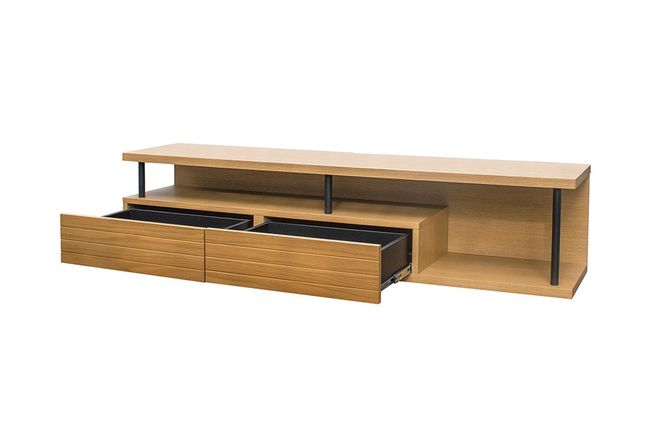ビナーレ 170 TVボード NA【ナチュラル 完成品 テレビ台 見せる収納 隠す収納 木製 おしゃれ】(H062374)
