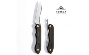 【FEDECA】折畳式料理ナイフ プレーン黒檀 000955