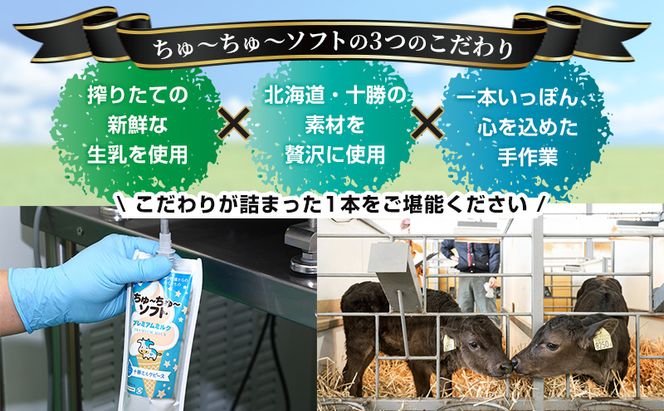 【十勝産生乳100％】 飲むソフトクリーム 100ml×6個 ちゅ～ちゅ～ソフト（生いちご）【 バター 仕込み ジェラート アイス ミルク いちご アイスクリーム ソフトクリーム デザート スイーツ おやつ ミルク 詰め合わせ 北海道 十勝 幕別 】