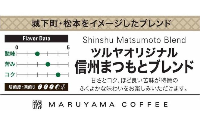 丸山珈琲 コーヒー ドリップパック 信州まつもとブレンド10袋 オリジナルブレンドコーヒー ツルヤ ドリップパック5杯×10袋 小諸市 お取り寄せ