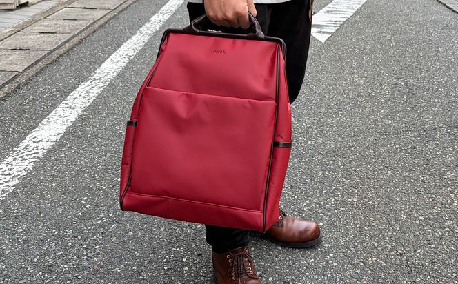 とにかく軽い！2wayダレスリュック / レッド / リュック ボストンバッグ 約550g 合皮 お手入れ簡単 リュックサック かばんこみせ さくら咲くら