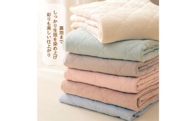 汗かいても安心　タオル地さらさら ベビーキッズ敷きパッド70*120ｃｍ【ライトベージュ】 ｜ 仙台市 子供用寝具 オーガニック 安全素材 ギフト 高品質 快適サポート 041009_HX006VC01