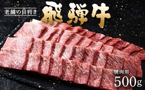 牛肉 飛騨牛 肩ロース肉 焼肉用 500g 牛 肉 肩ロース ロース 焼き肉 赤身 飛騨 F4N-0739