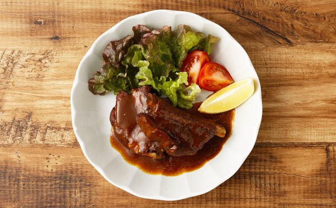 ほろりトロトロ絶品 骨付スペアリブの赤ワイン煮込み 約200g×3袋 計約600g 冷凍