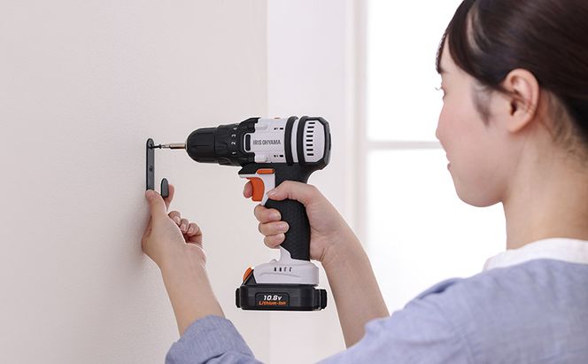 ドライバドリル 充電式 電動 ドライバードリル 充電式ドライバドリル JCDBL35 アイリスオーヤマ 10.8V 穴あけ LEDライト付き ビットセット 軽量 コードレス DIY 組立 家具 充電器 電動ドライバー ドリルドライバー 軽量 ネジ締め 