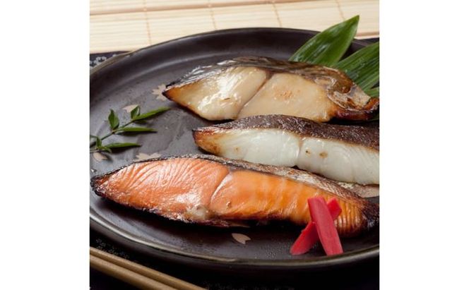 江戸甘味噌仕立て 浜町漬 12点セット RH100F 魚介類 漬魚 味噌漬 魚 真空パック 焼くだけ おかず お弁当 金目鯛 銀鮭 銀だら  味噌漬 12パック 