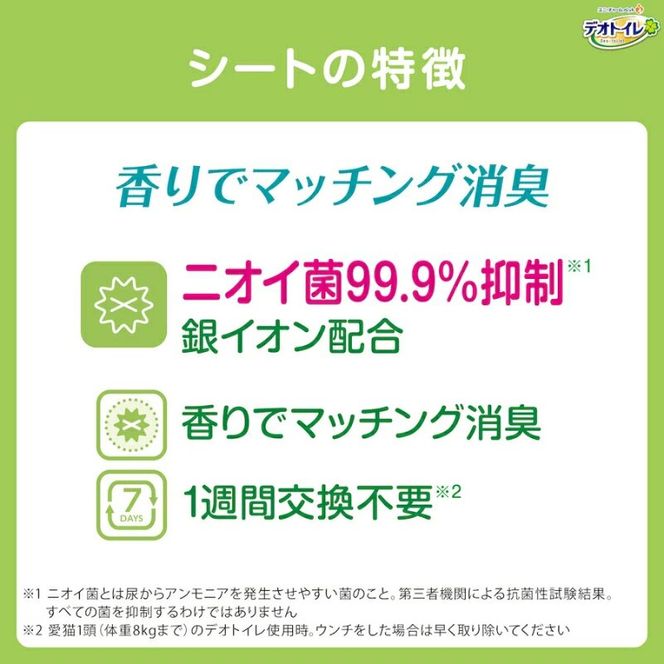 デオトイレ 消臭・抗菌 シート 20枚×4 デオクリーン ノンアルコール 除菌 ウェットティッシュ 詰替用 (60枚×3個P)×2 ペットシーツ ペットシート トイレ 猫 猫用トイレ ペット 清潔 ユニ・チャーム