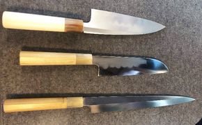 山鳥毛記念　本焼き三点セット 工芸品 キッチン用品 包丁 