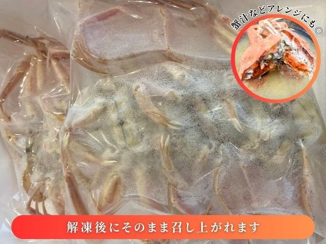 【11月～2月発送】【訳あり】新潟県村上市寝屋漁港産　セコガニ 約1kg（5～10尾入）C4088