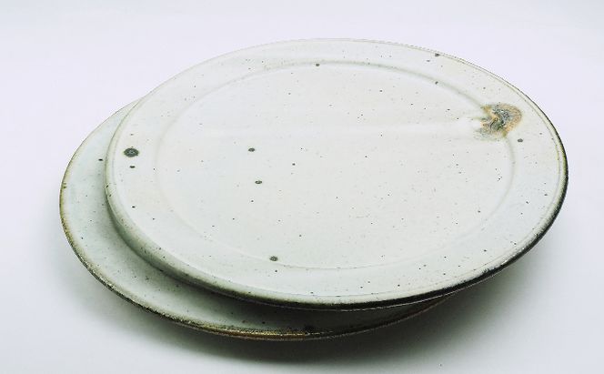 粉引リムプレート20Φ　2枚組 皿 食器 雑貨 日用品 