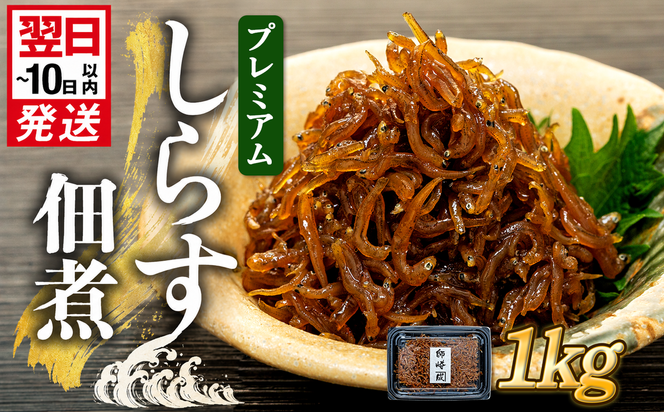 プレミアム 釜揚げ しらす 佃煮 1kg(100g×10パック) 小分け 減塩 無添加 無着色 冷凍 愛知県 南知多町 ご飯 ごはん 丼 料理 国産 カネ成 シラス 人気 おすすめ シラス しらす しらすごはん shirasu sirasu SIRASU 人気シラス