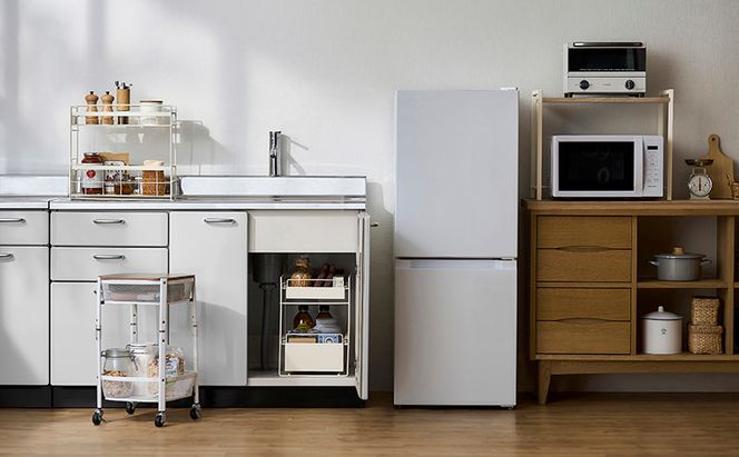 レンジラック レンジ台 レンジ上ラック RRN-532 ライトナチュラル/ホワイト アイリスオーヤマ キッチンラック 棚 シェルフ 卓上 スパイスラック キッチン収納 省スペース 北欧 おしゃれ 