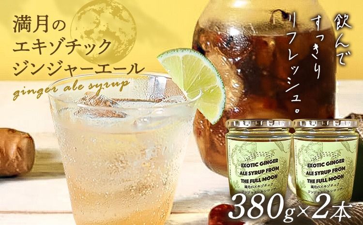 満月のエキゾチックジンジャエール 320ml×2瓶セット 濃縮タイプ 1瓶約7〜8杯分 TABEL株式会社[30日以内に出荷予定(土日祝除く)] │ ジンジャーエール 炭酸割り ジンジャー シロップ ドリンク ソフトドリンク 飲み物 飲料 お取り寄せ 徳島県 佐那河内村 ---sanagouchi_tbl_3_2hn---