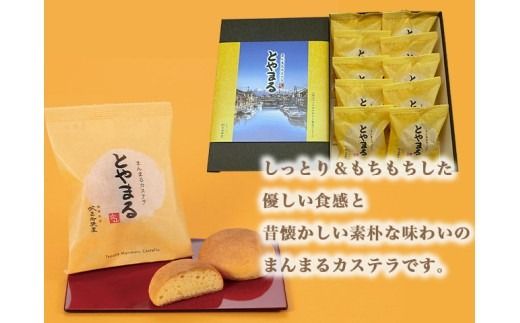 【射水の美味しいお菓子】放生若狭屋 まんまるカステラ とやまる 10個入（イナガキヤストデザイン） ※離島への配送不可