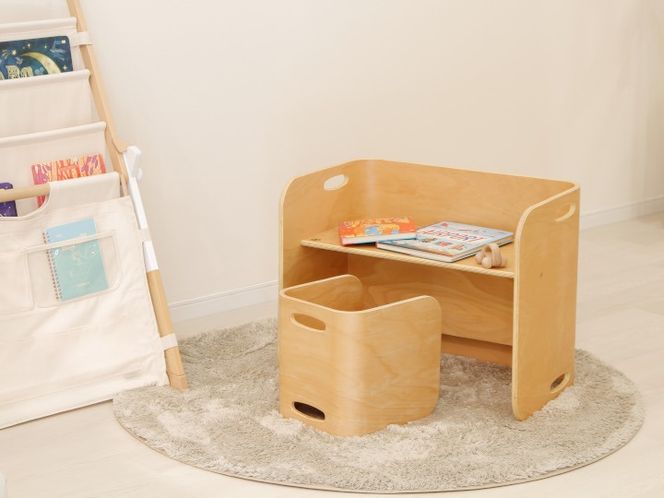 HOPPL（ホップル） コロコロチェア＆デスク 2点セット(デスク1台、チェア1脚)