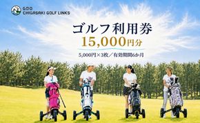 ゴルフ場 神奈川 GDO茅ヶ崎ゴルフリンクス 15,000円分　利用券 ゴルフ ゴルフ場利用権 ラウンド 運動 健康 スポーツ 自然 コース 