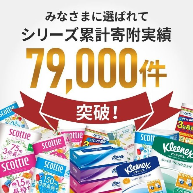キッチンペーパー スコッティ 6ロール ファイン キッチンタオル 3倍巻き 150カット ペーパータオル