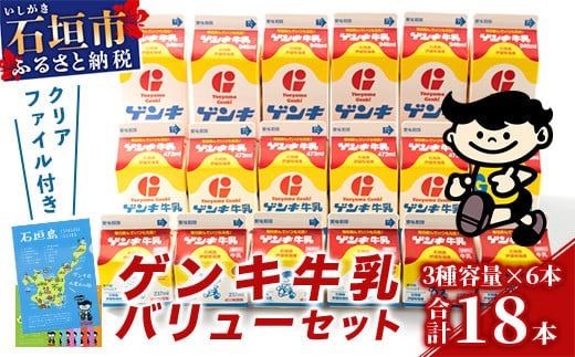 【ふるさと納税限定】ゲンキ牛乳バリューセット【八重山ゲンキ乳業】【日本最南端の乳業】【伊盛牧場産 生乳100％使用】GN-3