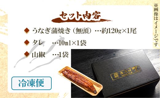 うなぎ蒲焼き 1尾(約120g)(無頭) 鰻 ウナギ スタミナ 晩ご飯 おつまみ 丼ぶり 魚 ギフト お取り寄せグルメ 海の幸 うなぎ屋きた本 高知県 un-0013