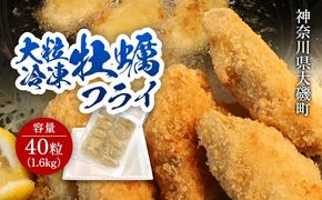 159-2020-26-02　大粒カキフライ 40粒 【冷凍 牡蠣 かき 大粒 冷凍カキフライ 魚介類 海鮮 惣菜 おかず ギフト 簡単調理 冷凍配送 送料無料 神奈川県 大磯町】