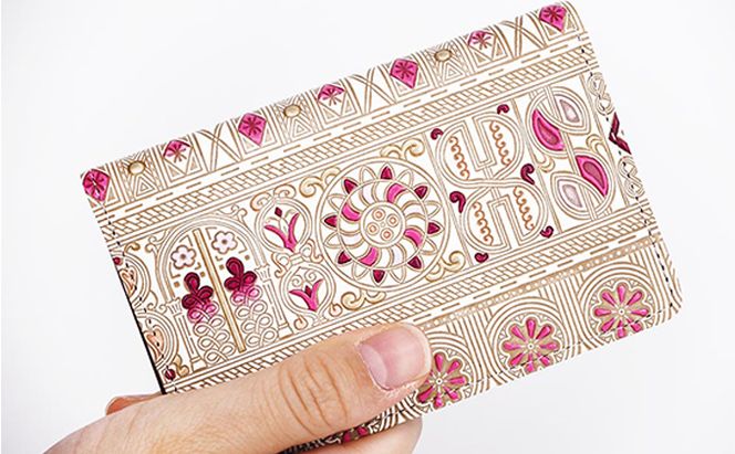 パスケース アポロン ピンク 文庫屋大関 名刺入れ カードホルダー 名刺ケース 名刺ホルダー カード入れ 定期入れ 定期ケース 雑貨 生活雑貨 小物 革小物 革製品 本革 日用品 民芸品 工芸品 東京 東京都 墨田区