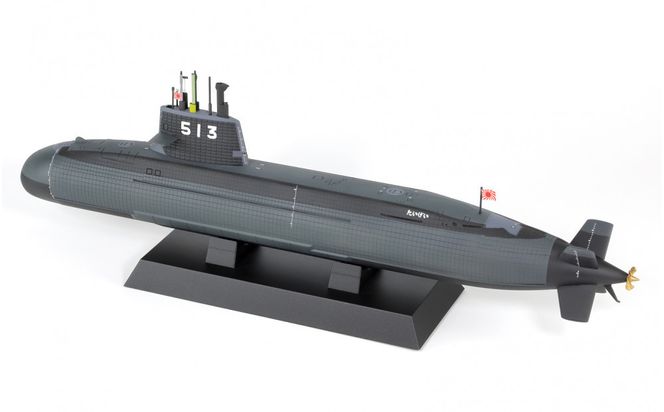 JBM09 1/350 海上自衛隊 潜水艦 SS-513 たいげい 塗装済み完成品 141305_MD10