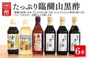 酢 内堀醸造 たっぷり臨醐山黒酢セット 黒酢 ぽん酢 酢漬け酢 りんご酢 お酢 詰め合わせ フルーツビネガー 386